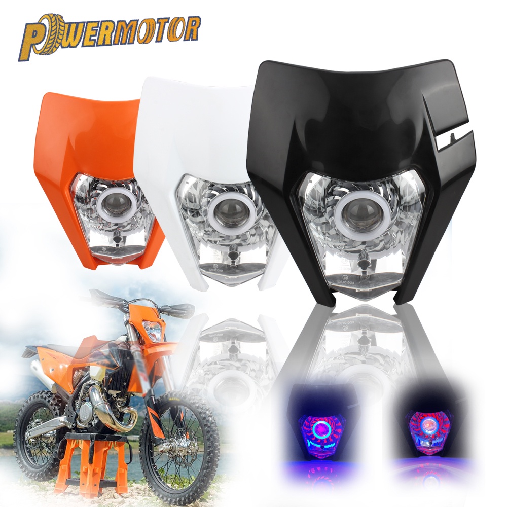 Para KTM Placa De Farol Led 300 EXC XC 250-W 50-450 SX 2008-2022 Dirt Bike 36W Motocross Enduro Motocicleta Universal
