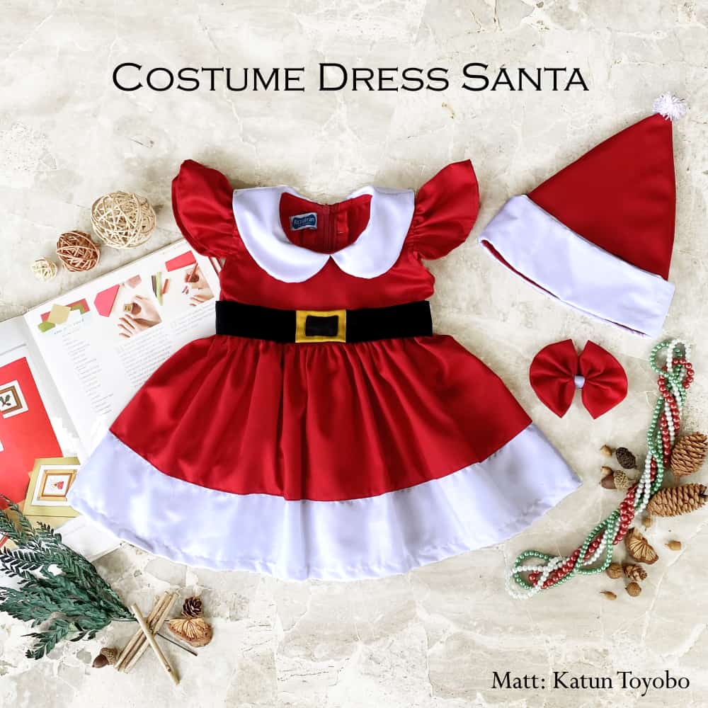 Roupas De NATAL/MERRY CHRISTMAS/Vestido Infantil/Ano Novo Infantis/SANTA  CLAUS | Shopee Brasil