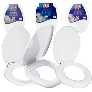 Assento Sanitário Tampa De Vaso Sanitário Almofadado Seco E Quadrado Resistente E Confortável