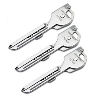 6 Em 1 Chave Multifuncional Utili Abridor De Bolso Kit De Chaveiros Mini Utilitário De Fenda Tac-tical Garrafas