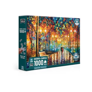 Leonid Afremov – Som da Chuva – Quebra-cabeça – 1000 peças