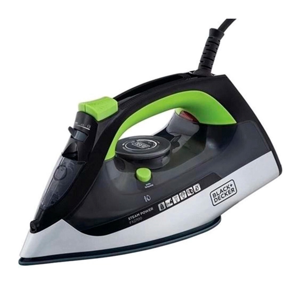 Ferro Passar Roupas A Vapor Black+Decker FX2700 Steam Power Base Cerâmica Anti Gotejamento Auto Limpeza