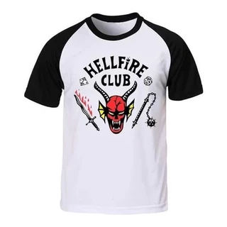 Camisa Stranger Things Hellfire Club Adulto Infantil Infanto Juvenil Serie Anime Qualidade