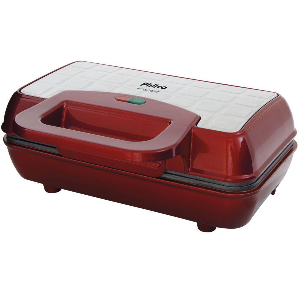 Máquina de Waffle Philco Maker Retrô Antiaderente Porta Fio 700W