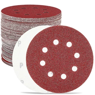 50 X Lixas Disco Grão 7 Polegadas 180mm 8 Furos Lixadeira Politriz KaQi