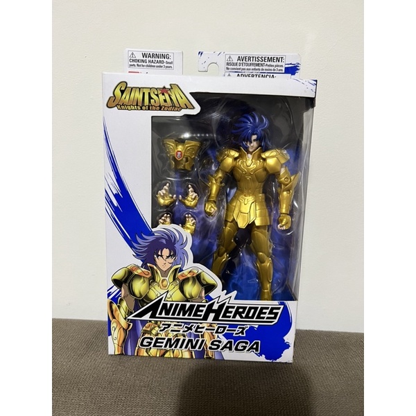 Action Figure BANDAI Anime Heroes CDZ Gemini Saga / Saga de Gêmeos Os