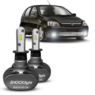 Ultra Led Shocklight 10.000 Lumens 6000k Chevrolet Corsa Farol Milha Novo