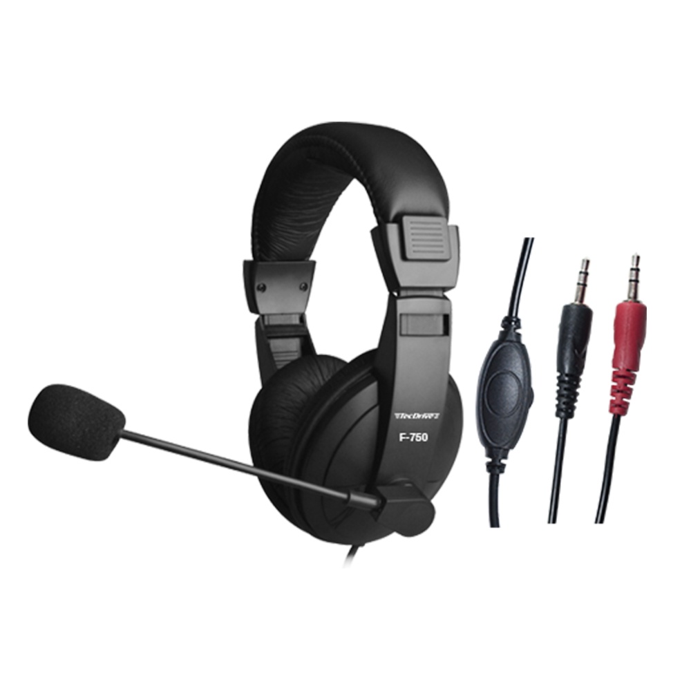 Fone Headset Gamer Para PC TecDrive - F-750 100% garantido | Shopee Brasil