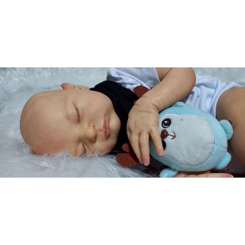 Kit Cuidados Bebe Reborn Azul Acessorios Boneca Mamadeira Fralda Copo Suco Chupeta ED1 Brinquedos