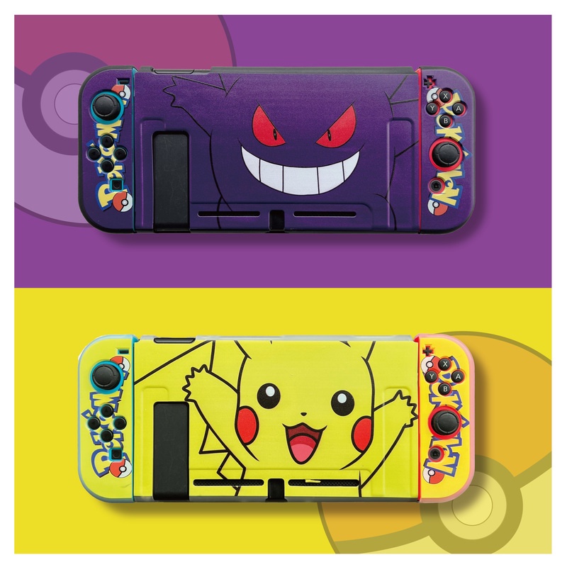 Adequado Para Nintendo Switch Capa Protetora De silicone TPU Cartoon Pokémon Pikachu Gengar