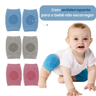 Joelheira Bebe Antiderrapante Protetor Joelho Macia Engatinhar Segurança Criança Não Aperta a Perna