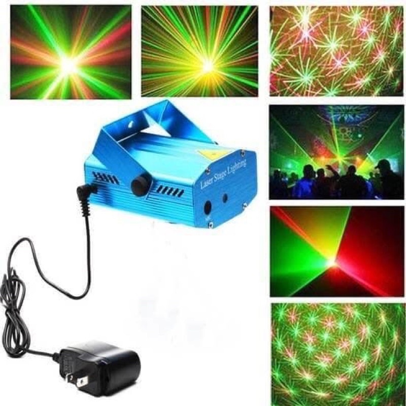 Mini Laser Projetor Led Holográfico Stage Lighting + Fonte Shopee Brasil