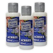 Diluente para tinta de tecido Acrilex 60ml Unidade
