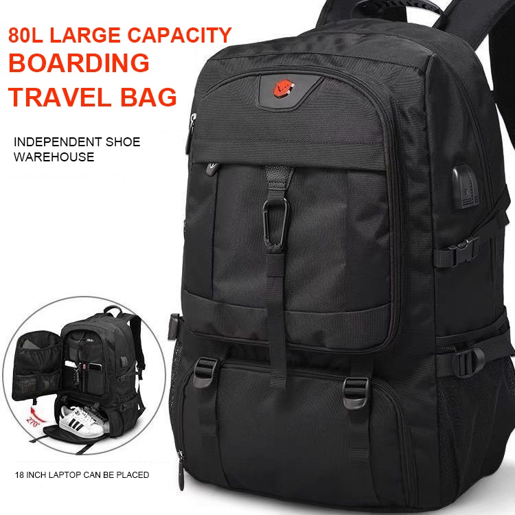 50L-80L Mochila De Viagem Masculina