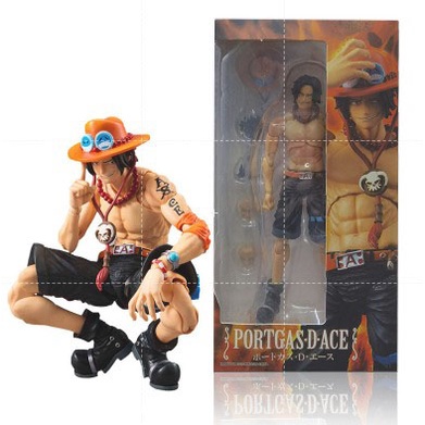 Bandai uma peça anime punho de fogo ace com western cowboy hat