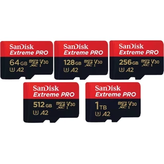 Sandisk Micro SD Extreme Pro 200MB/s Cartão De Memória Flash 64GB 128GB 256GB 512GB