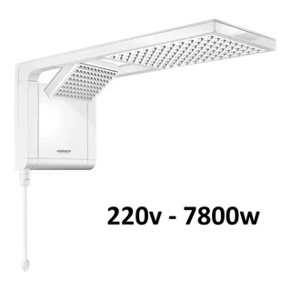 Chuveiro Elétrico De Parede Lorenzetti Acqua Ultra Duo Branco 7800w 220v