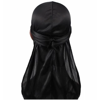 Bandana Durag Preta Touca 360waves Dureg Hiphop Rapper Beehive