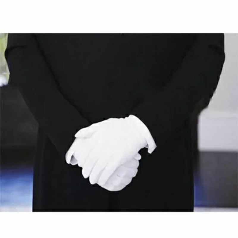 Luva Masculina Branca em algodão
