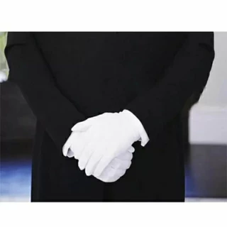 Luva Masculina Branca em algodão