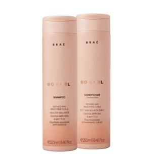 Braé Go Curly Shampoo Condicioandor Cachos Sem Frizz 2x250ml