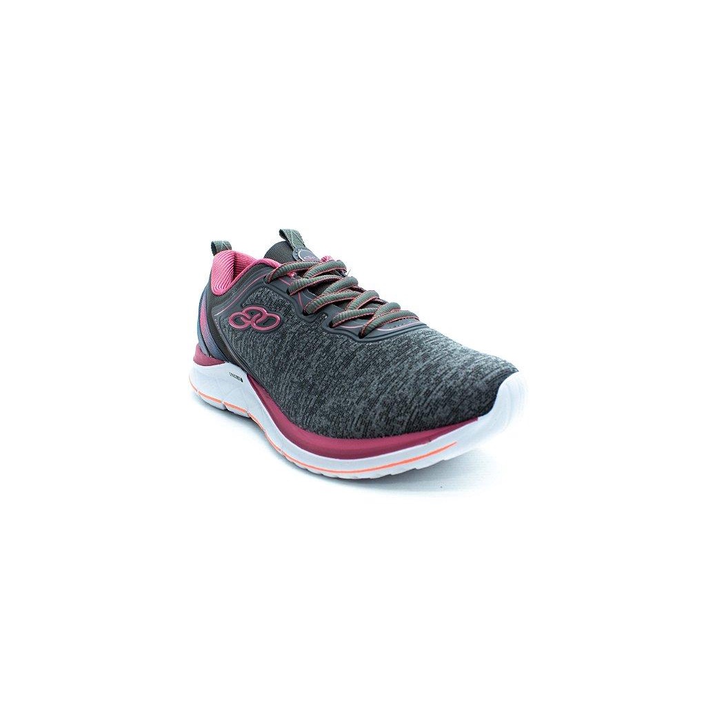 Tenis olympikus best sale cinza e rosa