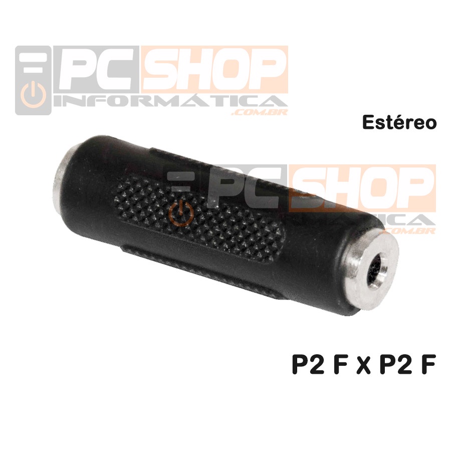 Adaptador Emenda P2 Fêmea Fêmea P2 P2 Estéreo Plug Conector | Shopee Brasil