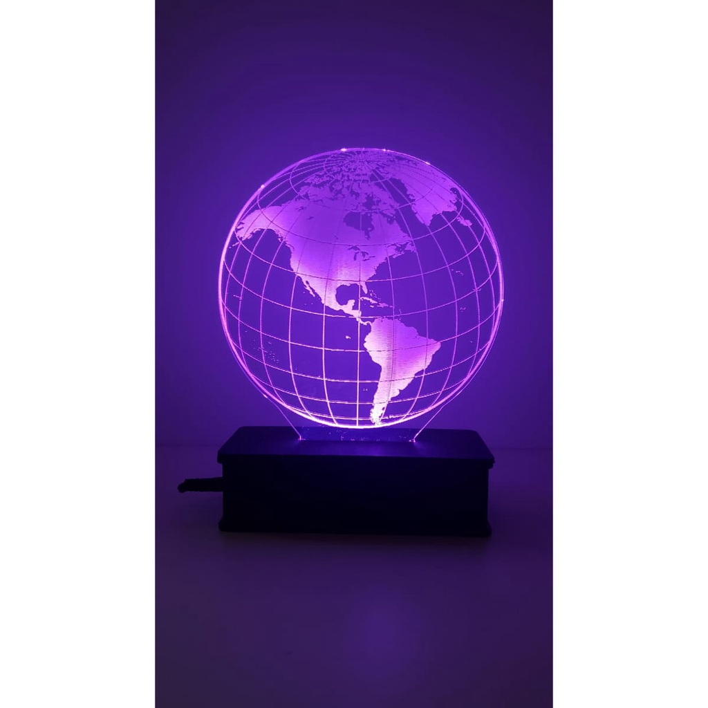 Mapa Mundi Globo Terrestre Abajur Decora O Lumin Ria Led Cores Shopee Brasil