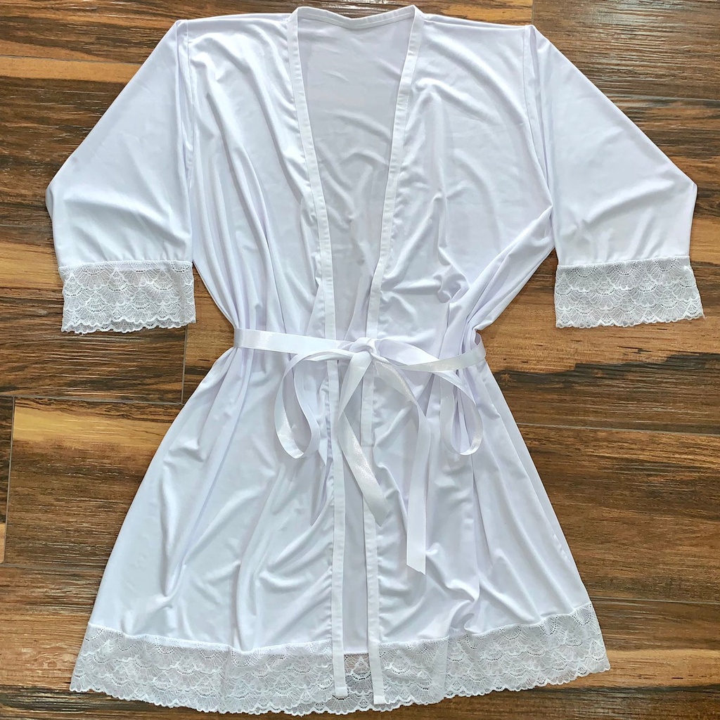 Robe Luxuoso Feminino Detalhado Em Renda | Shopee Brasil