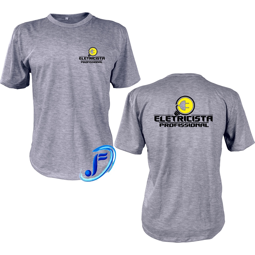 Camiseta Uniforme Profissional Eletricista Autônomo Trabalho