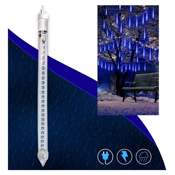 Tubo Snow Fall Meteoro tubos de led chuva de luz natal de 60cm 110v ...