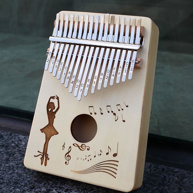 [Piano Kalimba Polegar 17 Tons Iniciante Portátil Dedo De Exclusivo Instrumento Musical Criativo diy