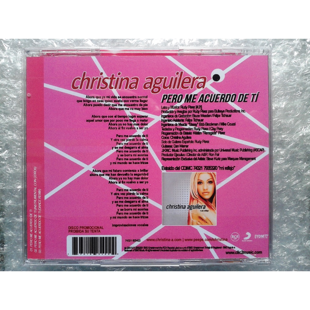 CD Christina Aguilera - Pero Me Acuerdo shops De Ti