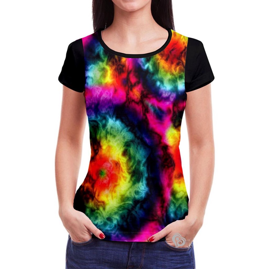 Blusinha Baby Look Tie Dye  Blusa Feminina Tie-Dye-Brasil Usado