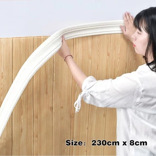 2,3mx8cm Linha De Acabamento De Parede Borda Padrão 3D Adesivo Decoração Autocolante Fita À Prova D'água Canto De Arame De Âncora