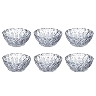 Conjunto de Sobremesa 6 Peças Bowl Tigela de Vidro King Lyor