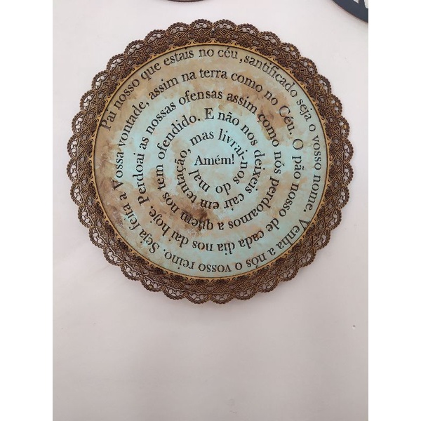 Mandala Placa Decorativa Oração Do Pai Nosso Artigos Religiosos Shopee Brasil