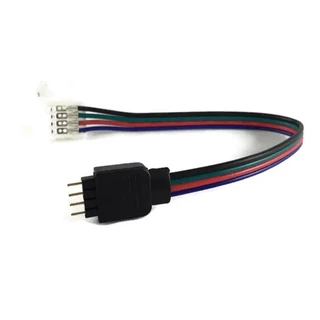 Conector Fita Led Rgb De 4 Vias C/ Conector P4