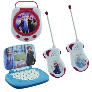Kit Frozen Laptop bilingue + Walkie-talkie + Cd Player