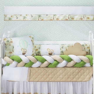 Kit Berço Safari Balão Padrão Americano Nacional Menino Menina 11 Peças