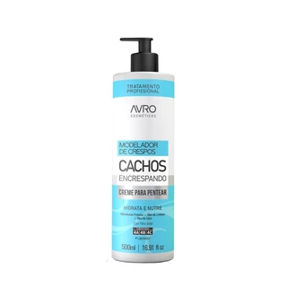 Creme Para Pentear Avro Modelador de Crespos Cachos Encrespando 500ml