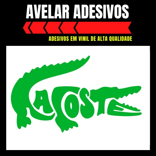 Adesivo Lacoste (7,4x12cm) | Shopee Brasil