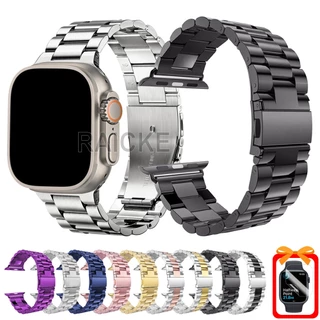 Pulseira De Aço Inoxidável Para iWatch Series 8/7/6/5/4/3/SE Ultra 45mm 41mm 49mm 44mm 40mm 42mm 38mm