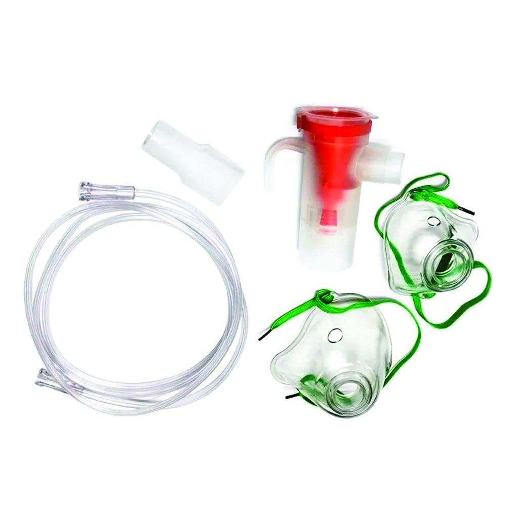 kit Mascara adulto e infantil P/ inalador Nebulizador Techline nb1