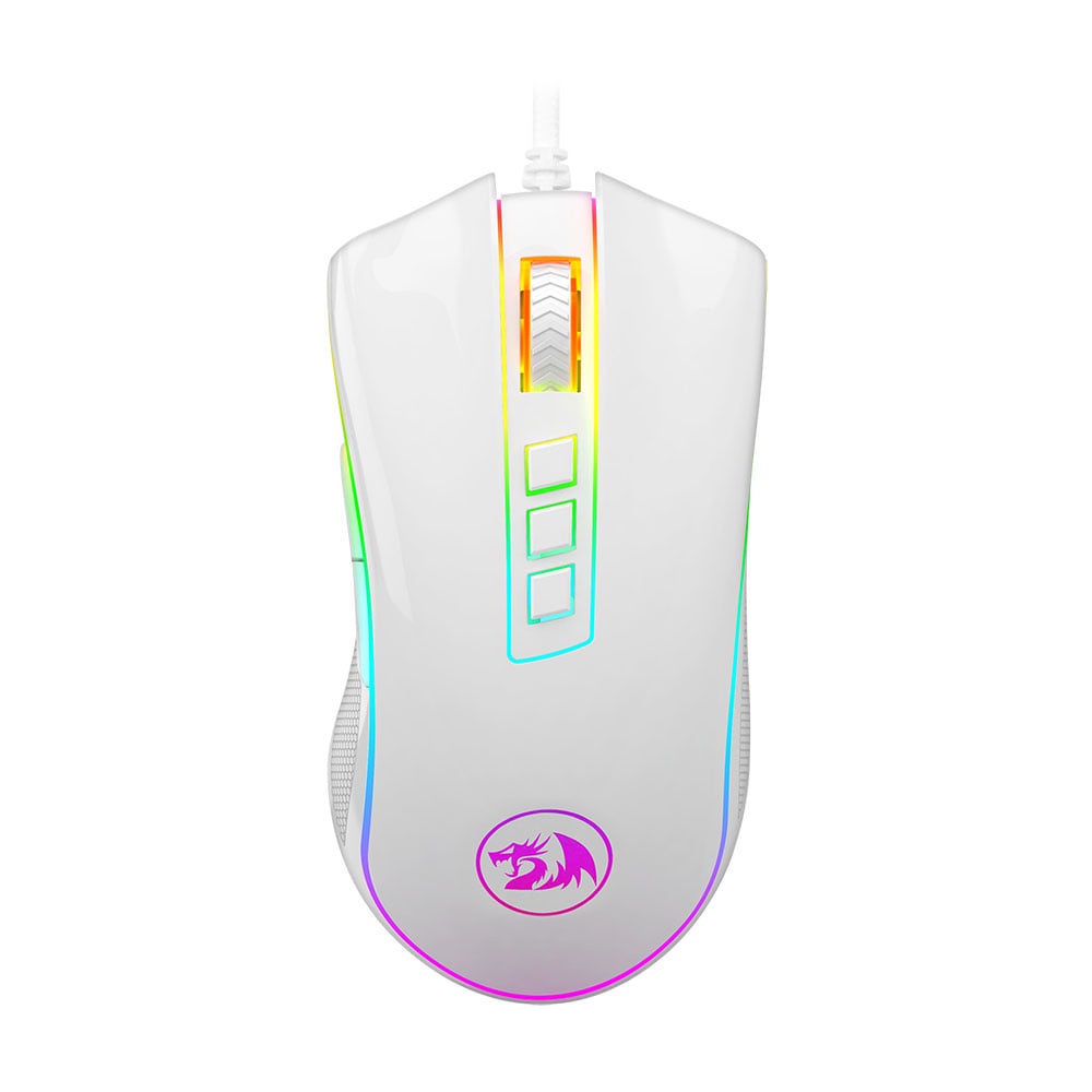 MOUSE GAMER REDRAGON KING COBRA 2 RGB LUNAR WHITE - M711W-FPS