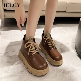 IELGY Botas De Sola Grossa Feminina Retrô Com Tudo Para Melhoramento De martin