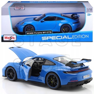 Miniatura de Carro Porsche 911 GT3 2022 Escala 1/18 Maisto