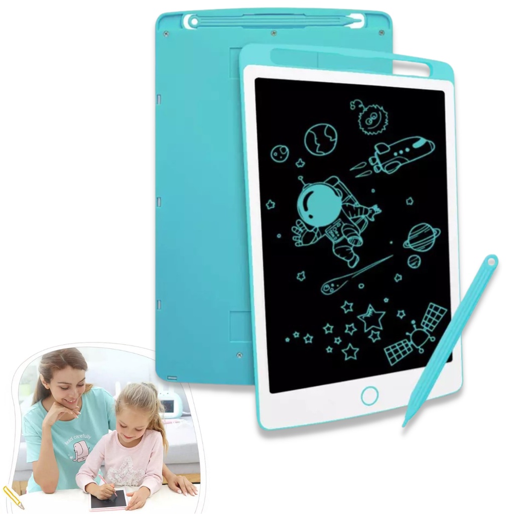 Koix LOUSA INFANTIL ELETRÔNICA MÁGICA COM CANETA DESENHO DIGITAL LCD (Azul)  : : Brinquedos e Jogos