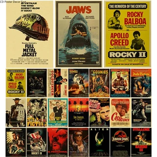 Pôsteres Clássicos De Filmes Série Antigos De Papel Kraft DIY Vintage Home Room Bar Café Cinema Decoração Arte Estética Pintura De Parede