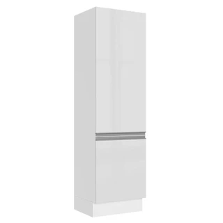 Paneleiro Madesa Acordes 100% MDF 60 cm 2 Portas - Portas Branco Brilho